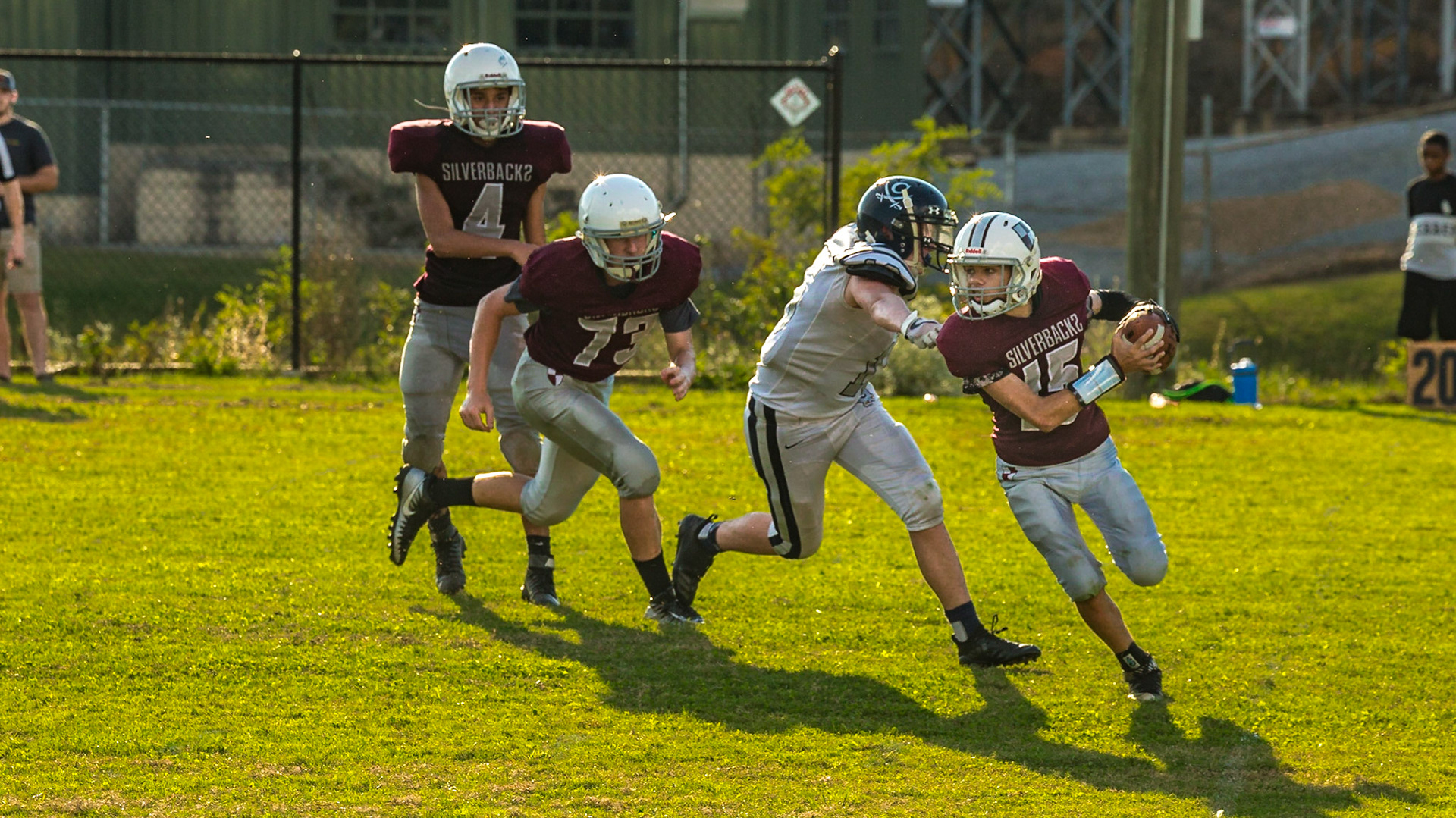 Trever Playing Football