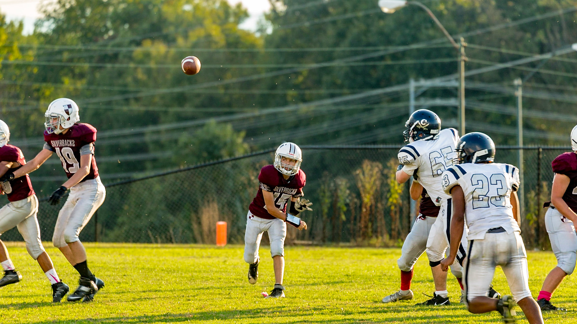Trever Playing Football