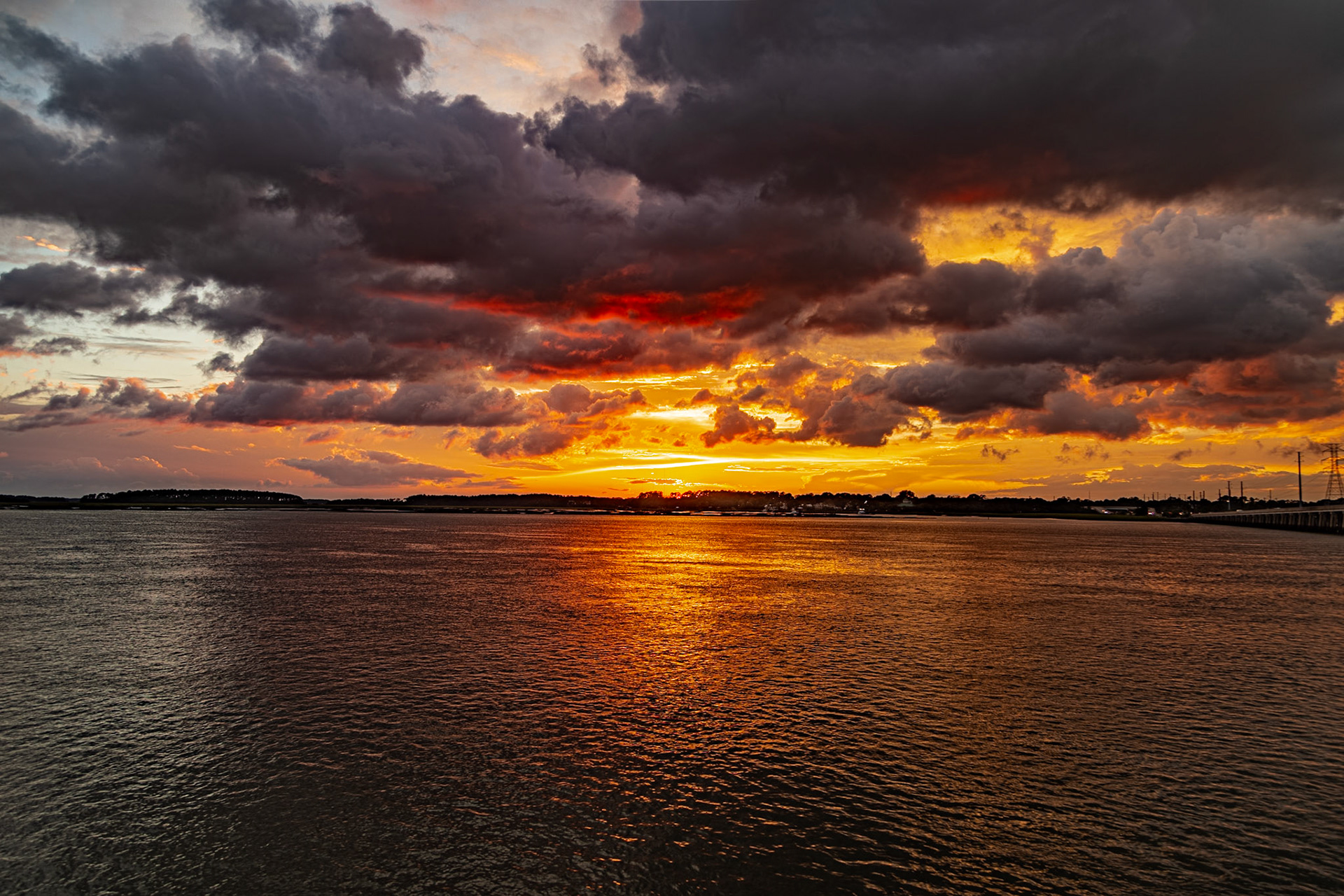 Sunset, CC Haigh, Jr. Boat Landing, Hilton Head Island, SC, September 21, 2023