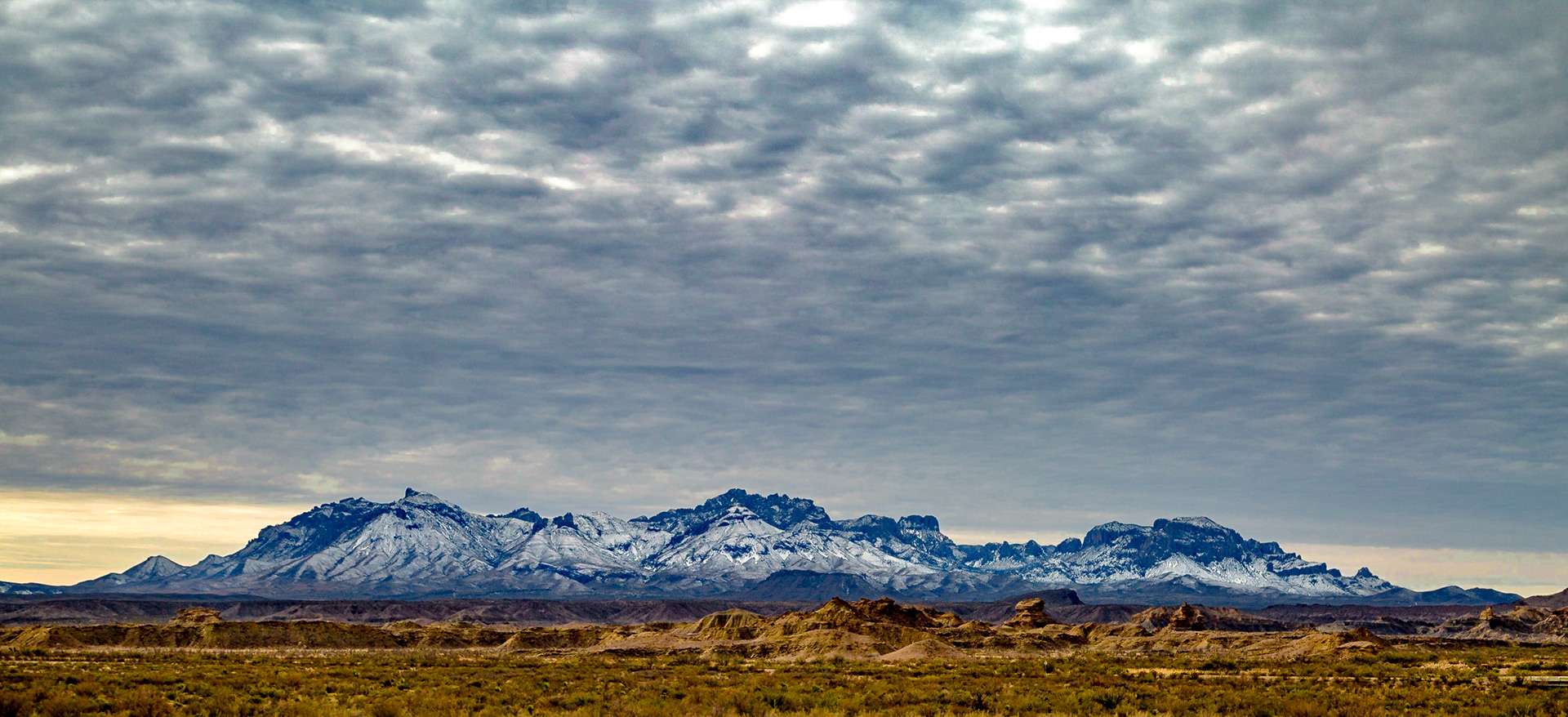 Chisos Mountains from Fossil Exhibit