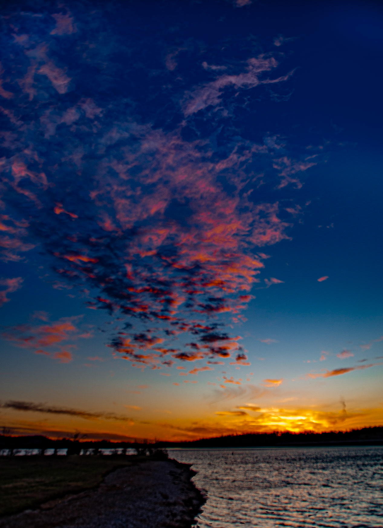 Sunset at Bussell Island, Lenoir City, Tennessee, March 1, 2025
