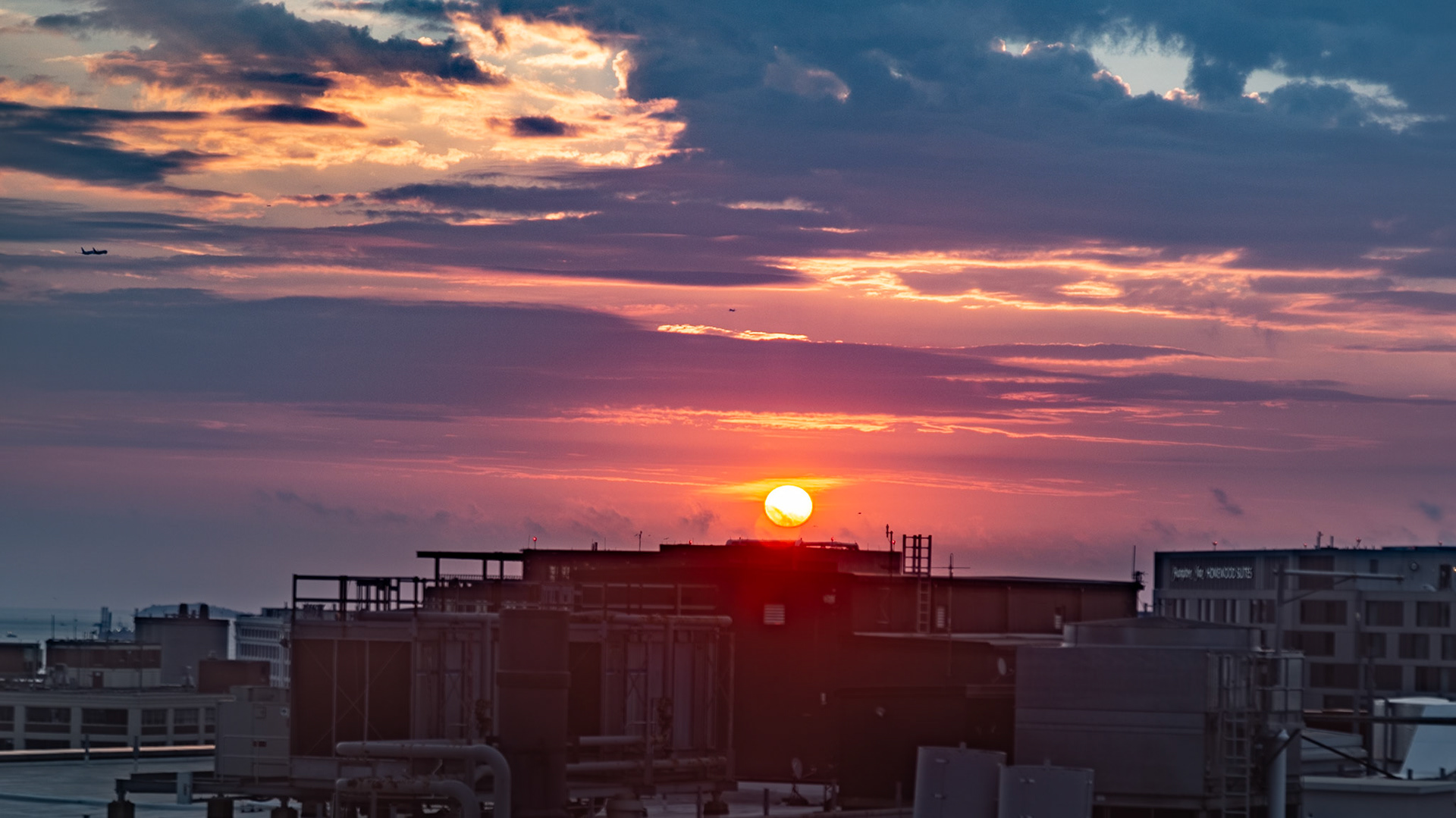 Sunrise from My Room at Westin Boston Seaport