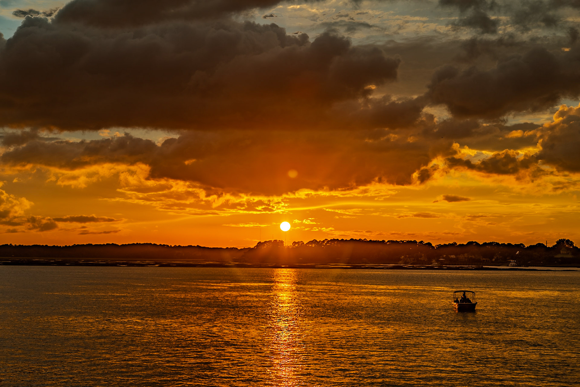 Sunset, CC Haigh, Jr. Boat Landing, Hilton Head Island, SC, September 21, 2023