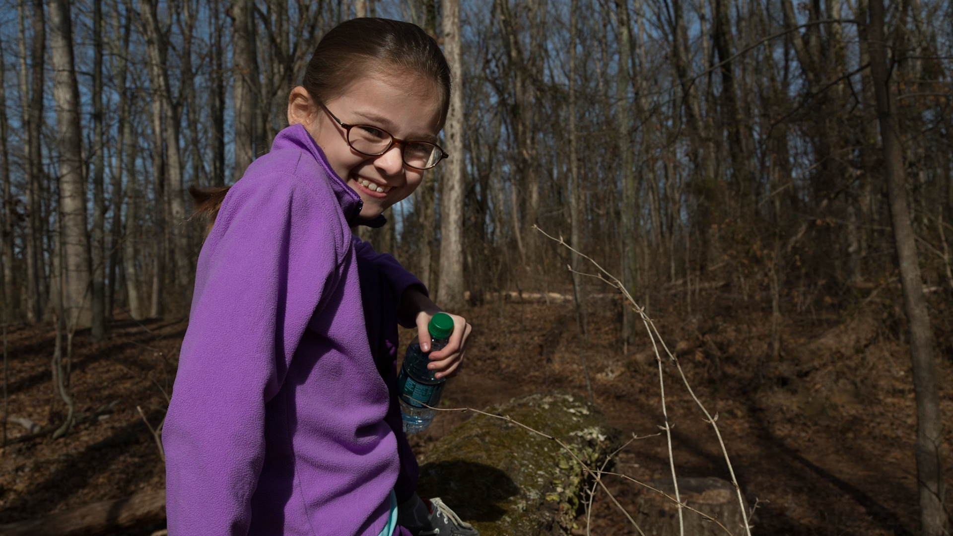 This morning Trever, Grace and I walked about two miles on the trails along Fort Loudon Lake, between Carl Cowan and Admiral Farragut Parks.