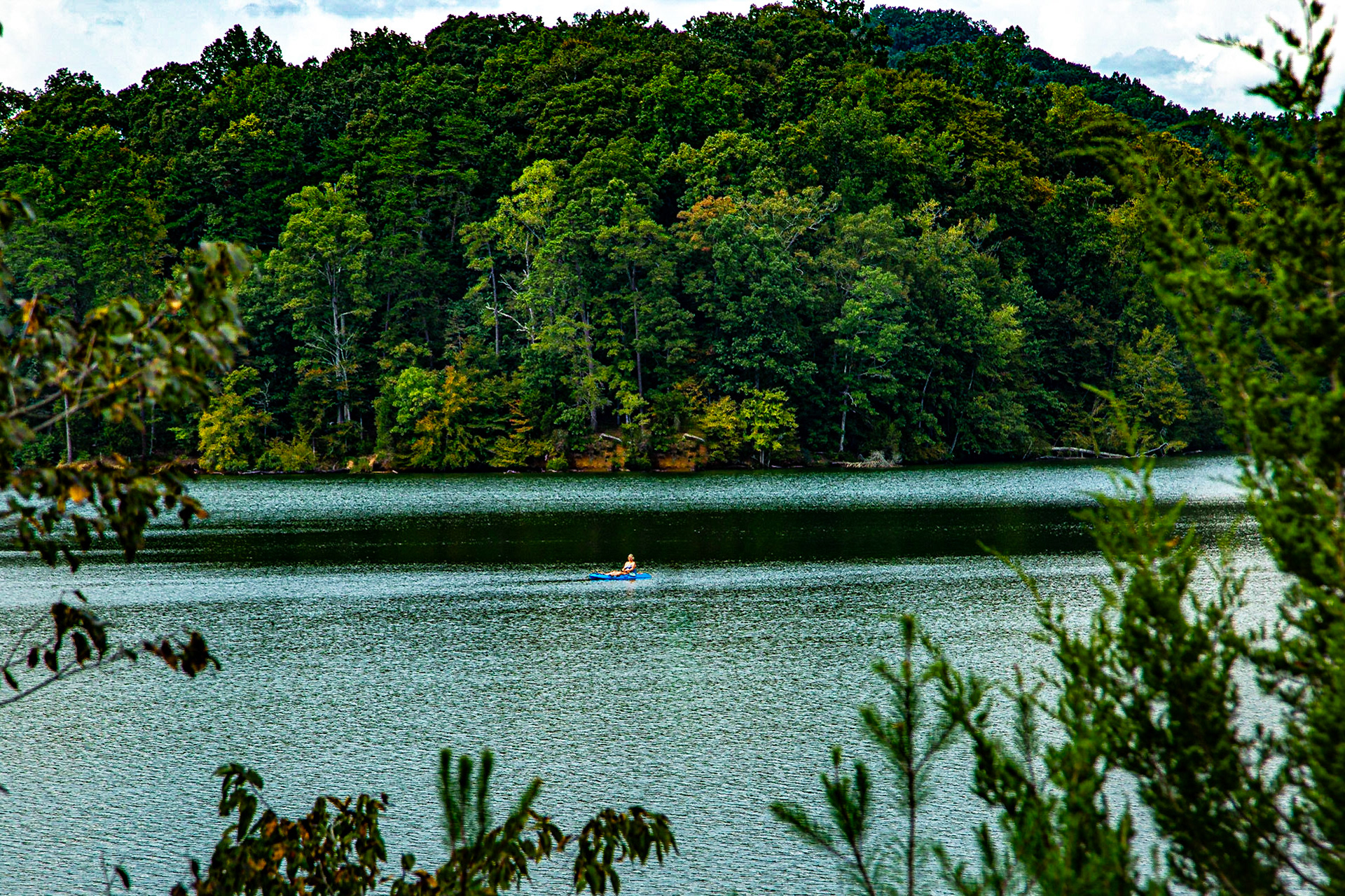 The day I was here, I realized the Clinch River is now Melton Hill Lake along this stretch.  The significance is that my grandfather and grandmother raised my father far upstream, on the Clinch River.  There were 12 children, 10 lived to be adults.  One of the many stories was that timber was cut from the Long Mountain portion of the farm.  Rafts were assembled and floated down the river to Chattanooga, where they were sold, with a train trip back to their home.  This means, my grandfather, probably with my father and brothers, rounded this river bend when the spring brough “high water.”   The farm was acquired for Norris Lake.  We fished that part of the lake often.