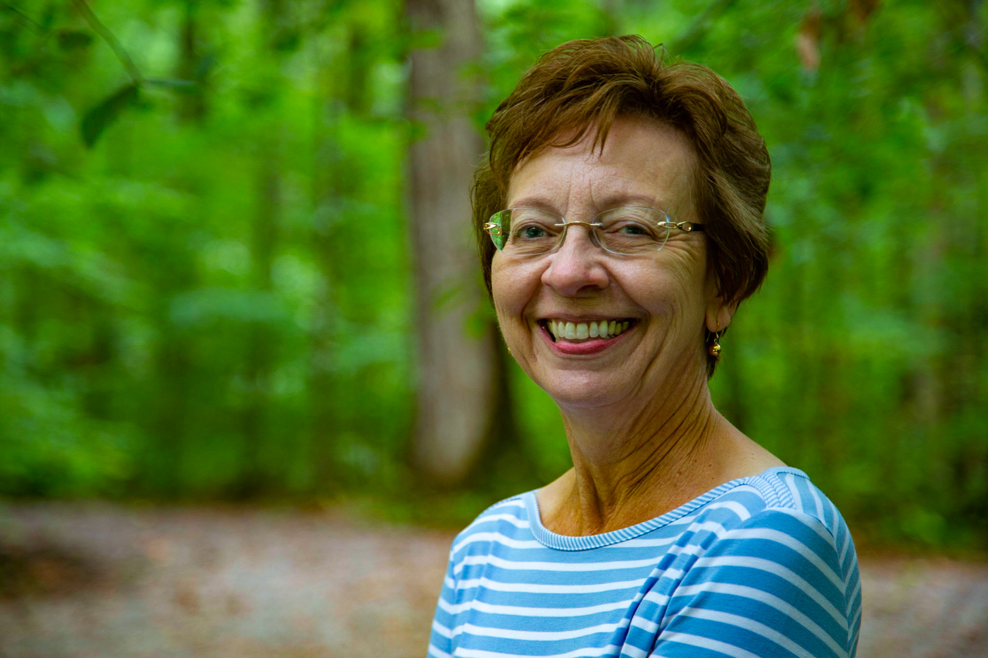 Christie Lewis on Little River Trail, Elkmont