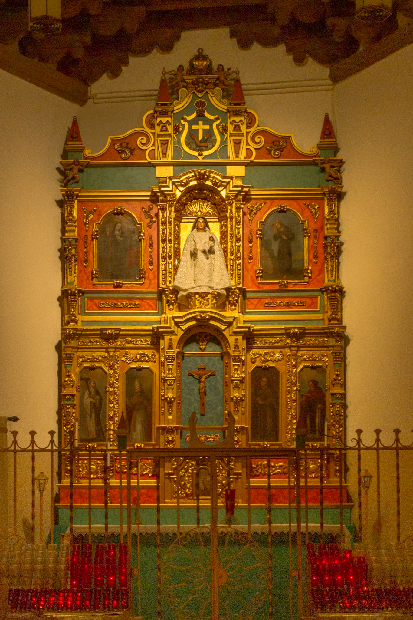 Imagery in the chapel, which was the remains of the older Spanish/Mexican church that once stood on the site of the current cathedral.