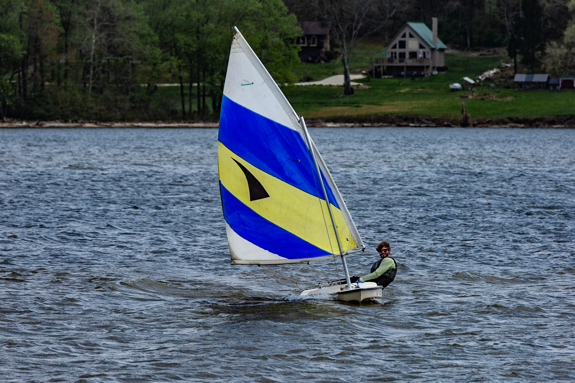 Mark Lewis went sailing today.