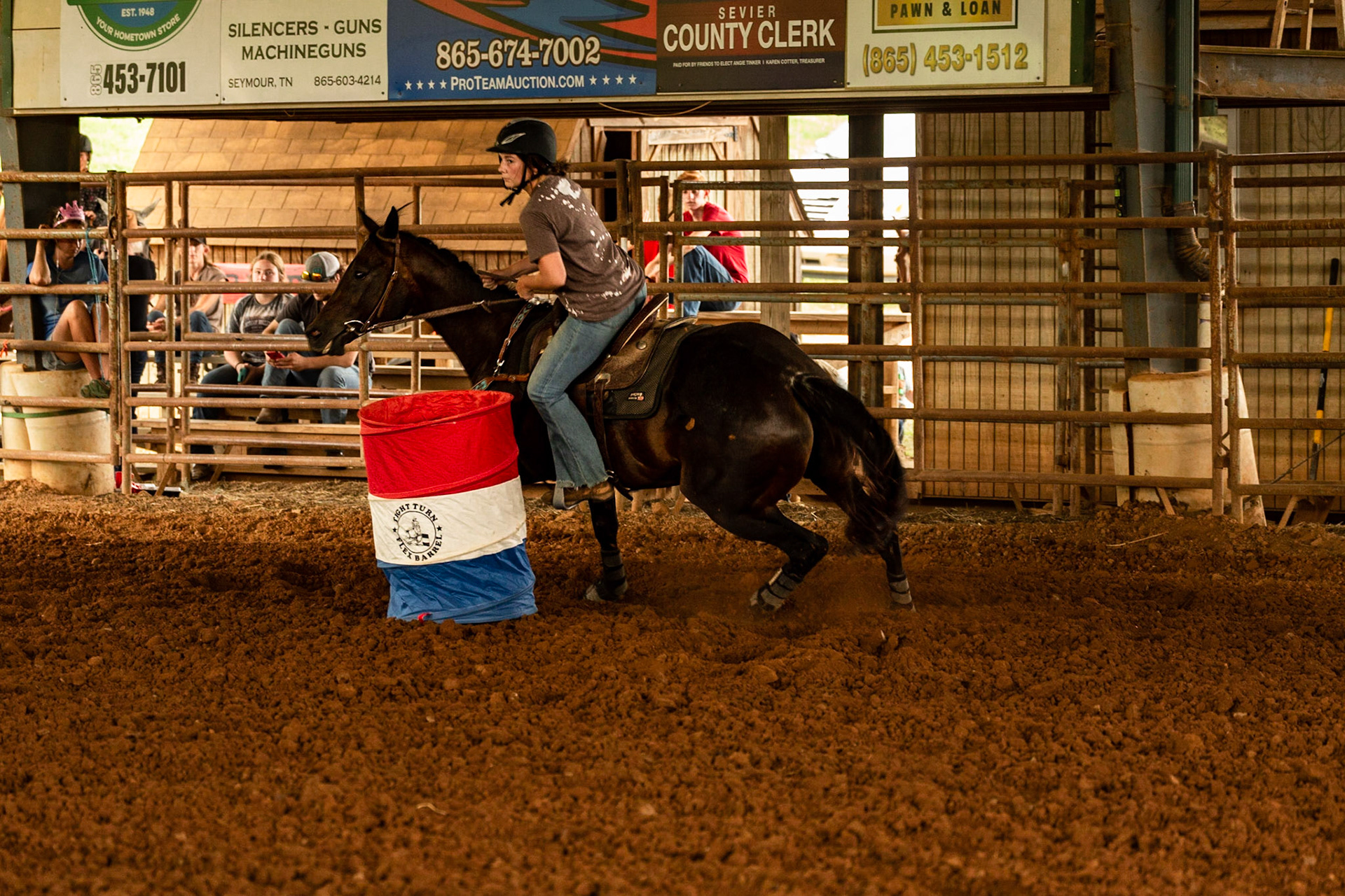 Granddaughter Raven, Running Barrels