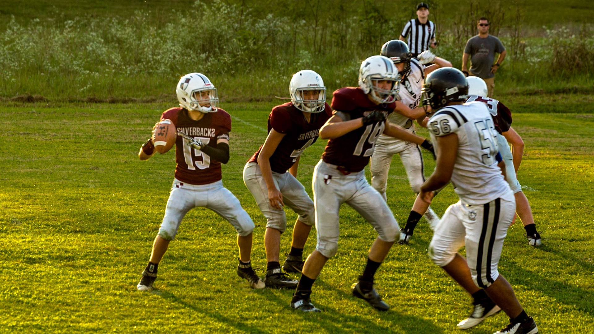Trever Playing Football