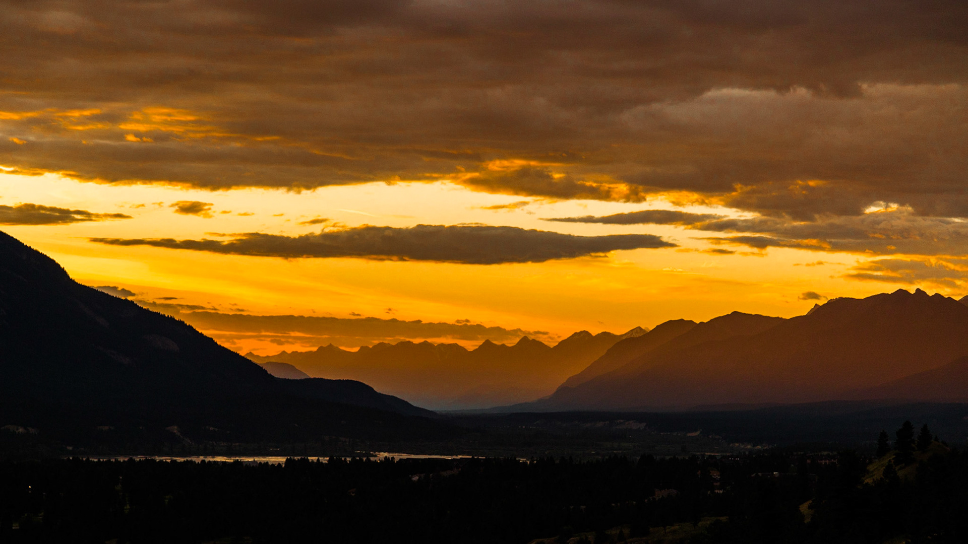 It was getting late. Although we left Jasper, AB relatively early, we had stopped a lot. Radium Hot Springs, BC was still some distance from our next hotel in Invermere, BC. Mark looked over his shoulder and became certain we should turn around for a series of sunset shots.  I am very glade he didn't let us pass this.