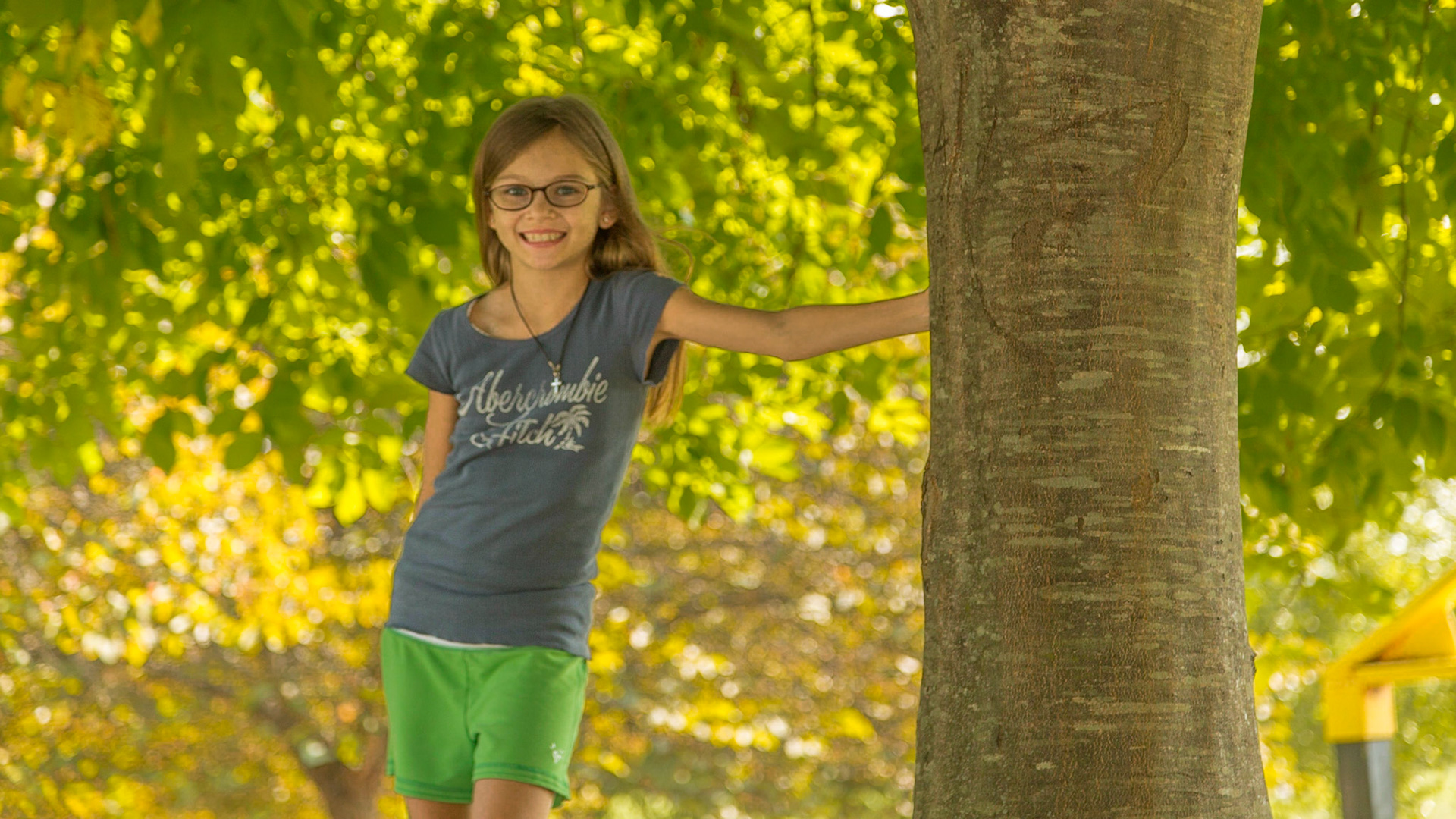 This image has to do with teaching the kids about white balance.  I shot two in the same place.  One was set for sun.  This one was set for shade.   We compared the images on the back of the camera.  I think they got it.  This one was corrected for shade in Lightroom.