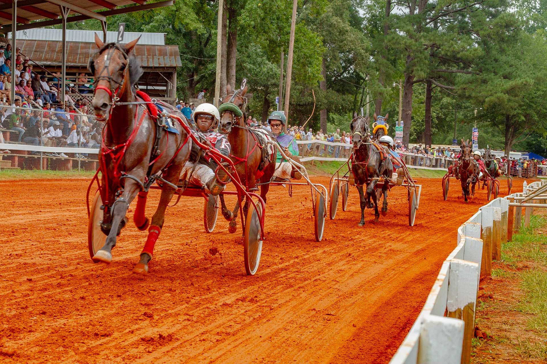 Right down on the tracks at Neshoba County FairThird Day of Neshoba County Fair Trip