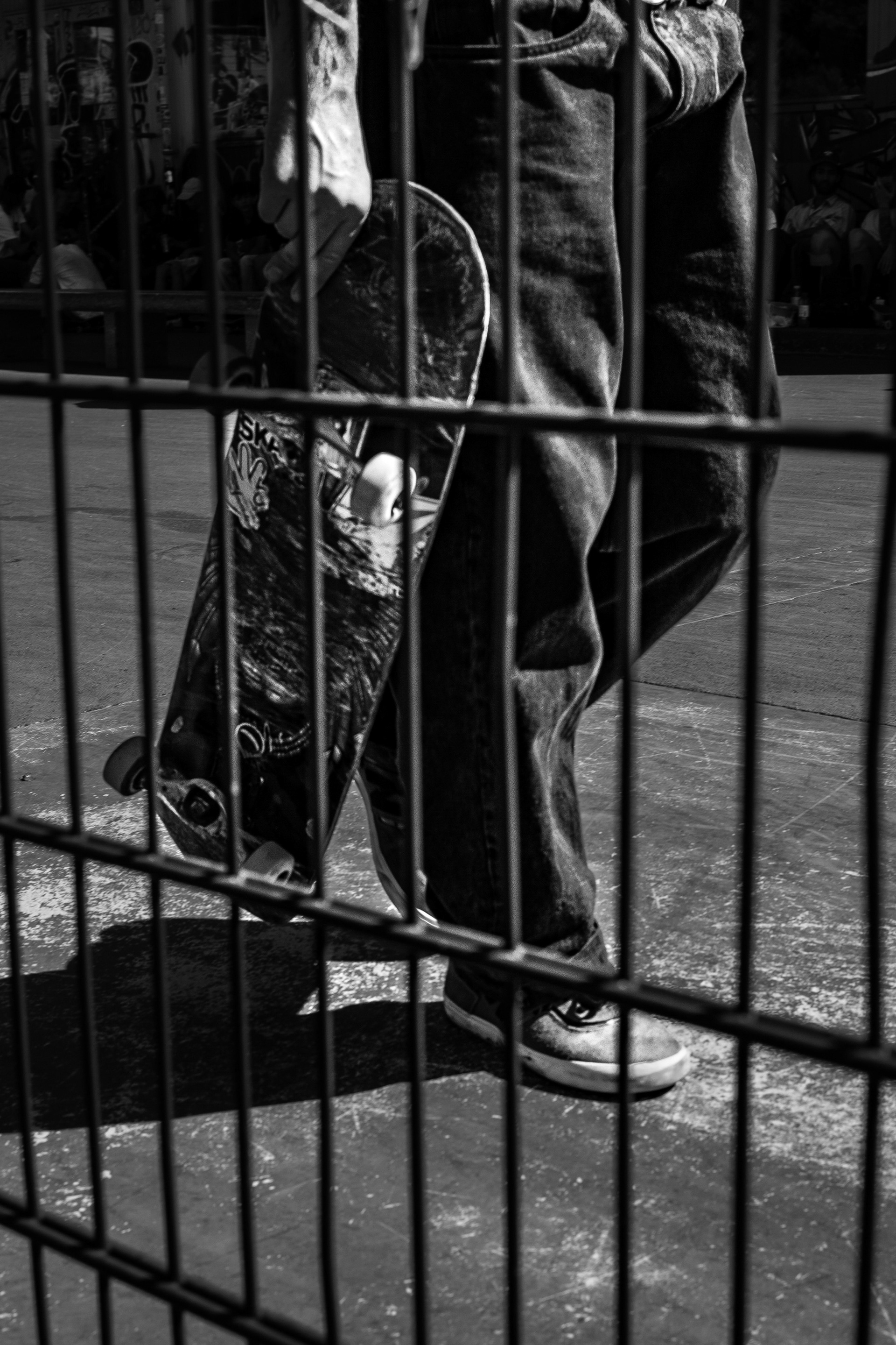 Dynamic Blur – Action Through the Grid at Basel's Purple Park Photography by Carmine Castelli