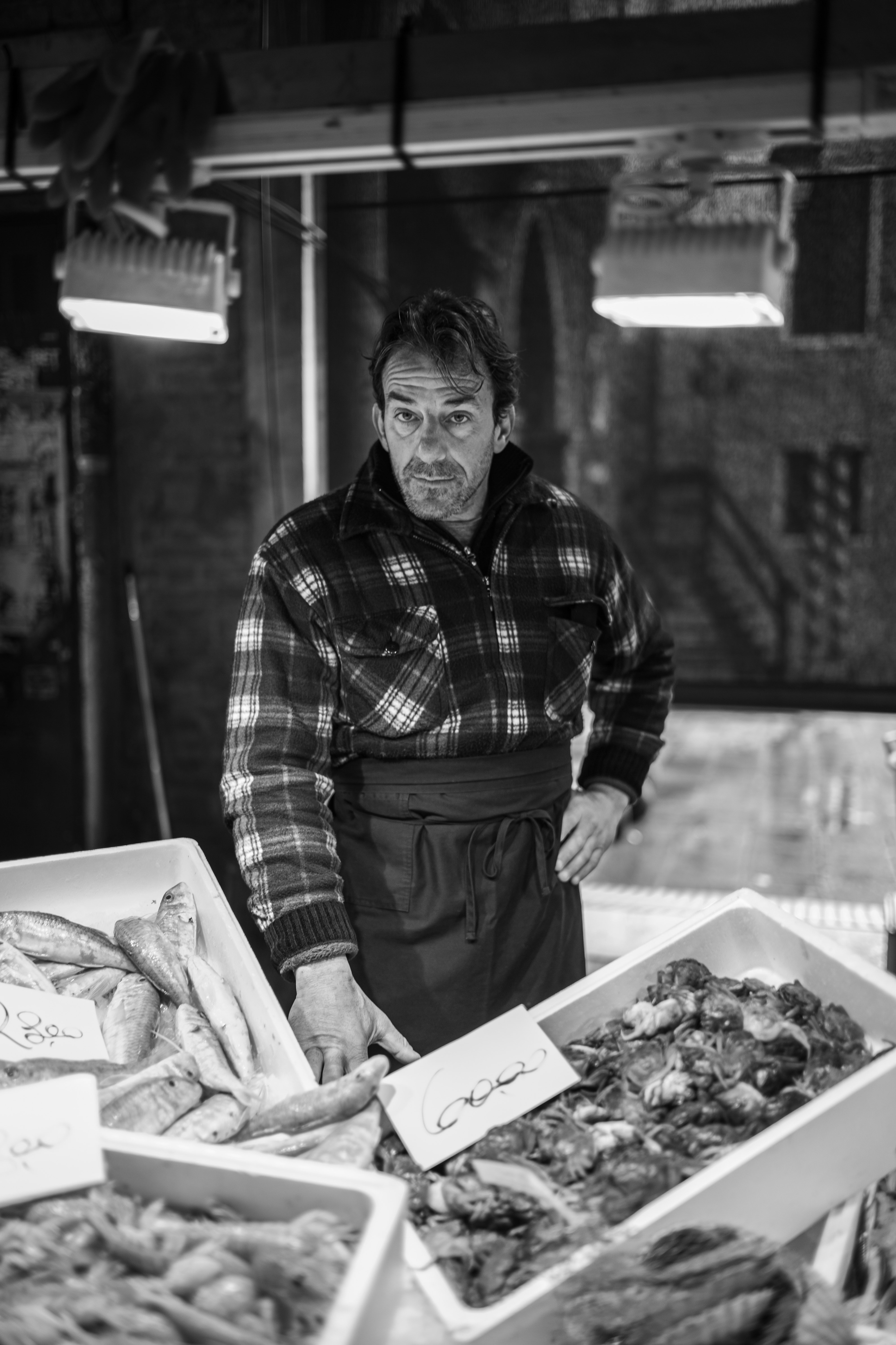 Portait of Alessandro Nino’s sun and also fisher in Venice and Streetphotography by Carmine Castelli
