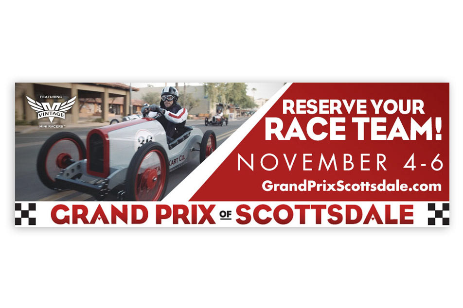 Vintage Cart Racing billboard