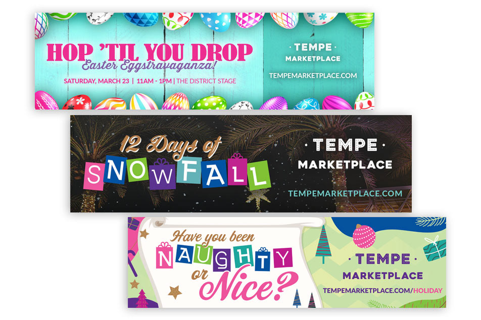 Desert Ridge Marketplace event billboards