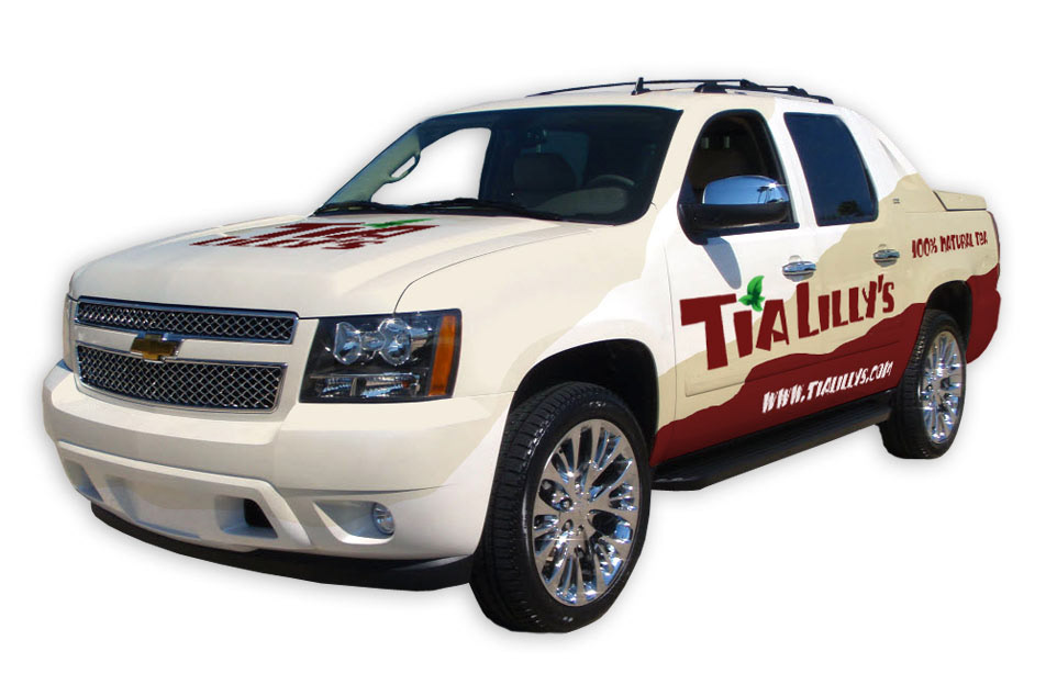Tia Lilly's truck wrap