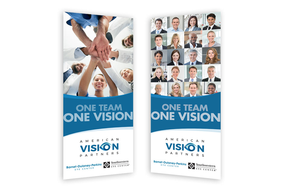 American Vision Partners banner stands