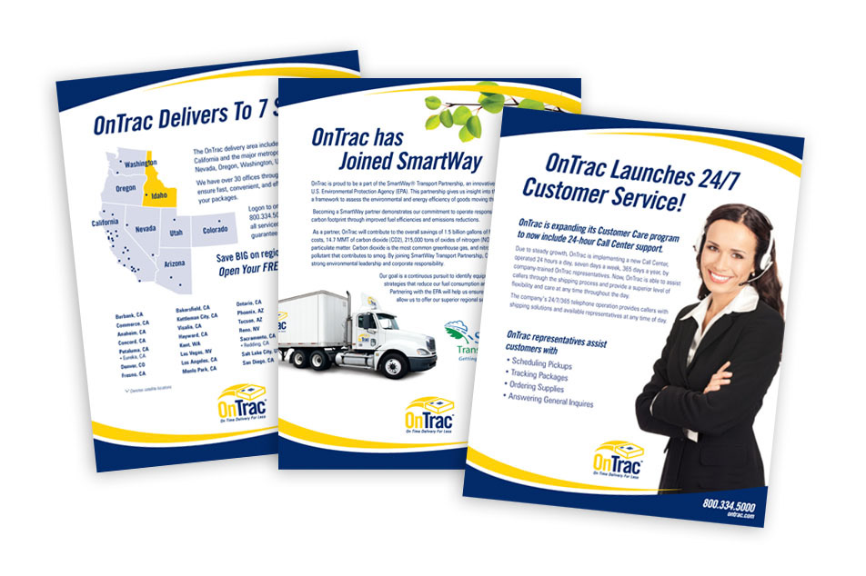 OnTrac sell sheet series