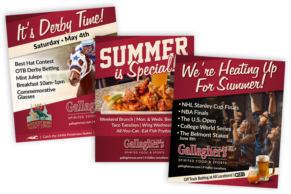 Gallagher's ad campaign