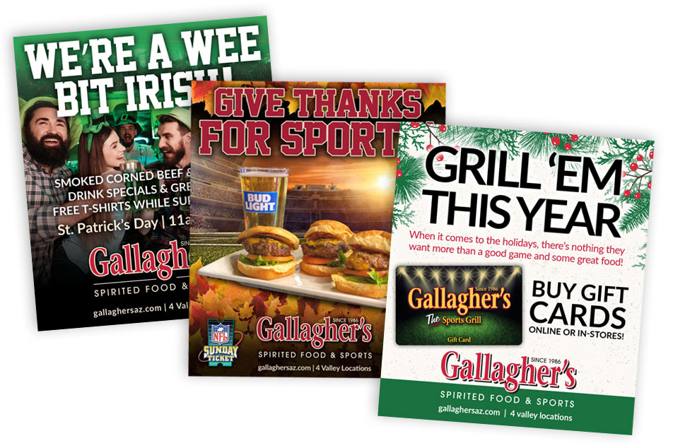 Gallagher's holiday ad series