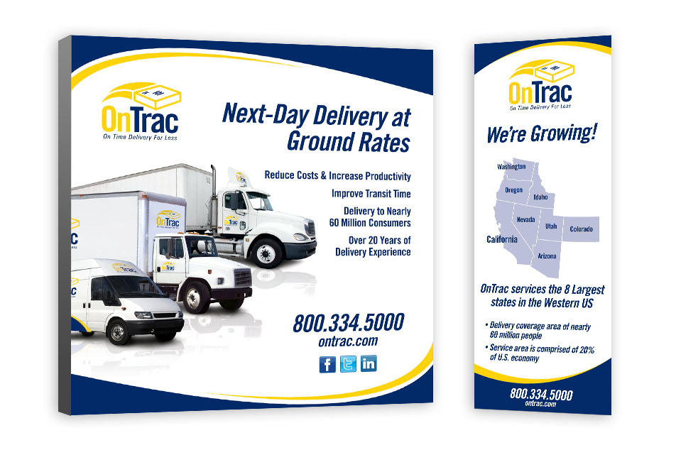 OnTrac flat booth & banner stand