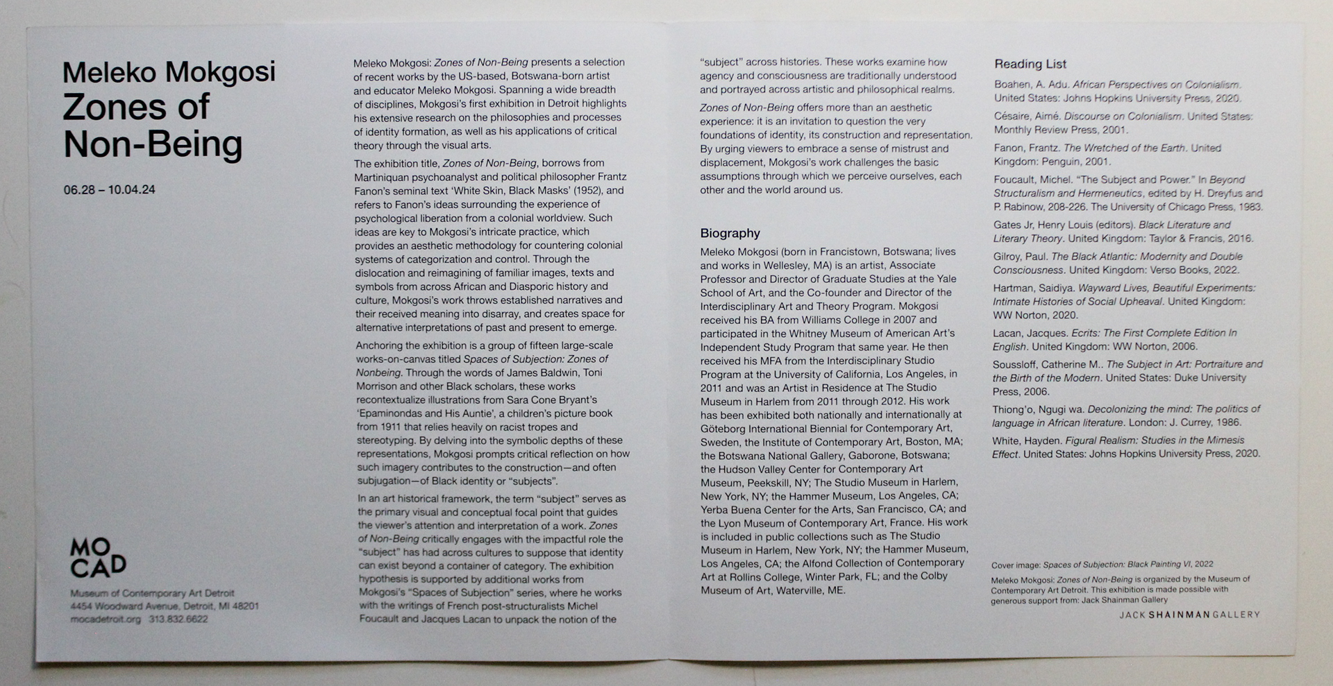 Gallery Guide Back