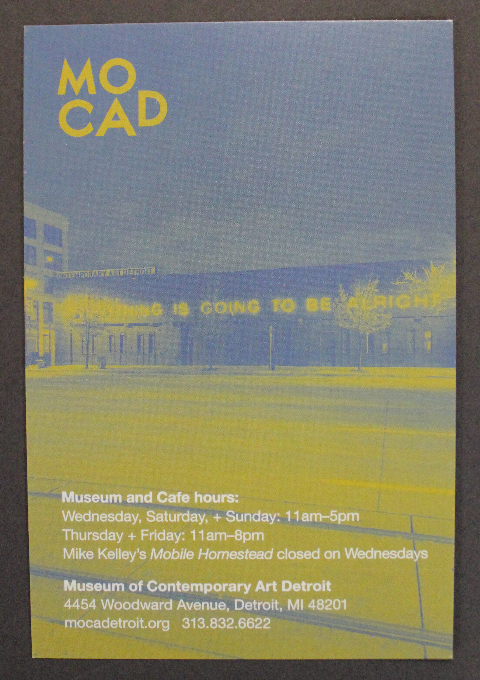 Admission Postcard Front