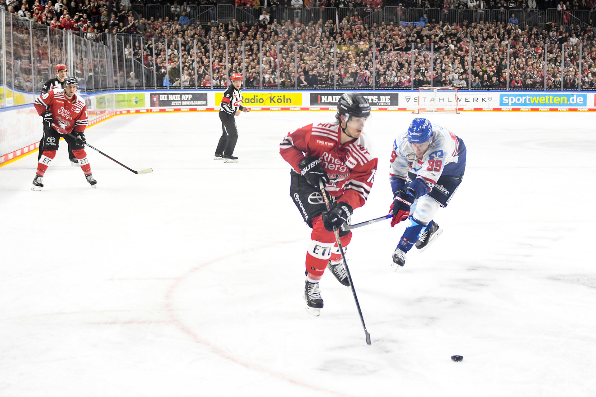 Louis Marc Aubry; DEL Kölner Haie - Adler Mannheim, 17.03.2023