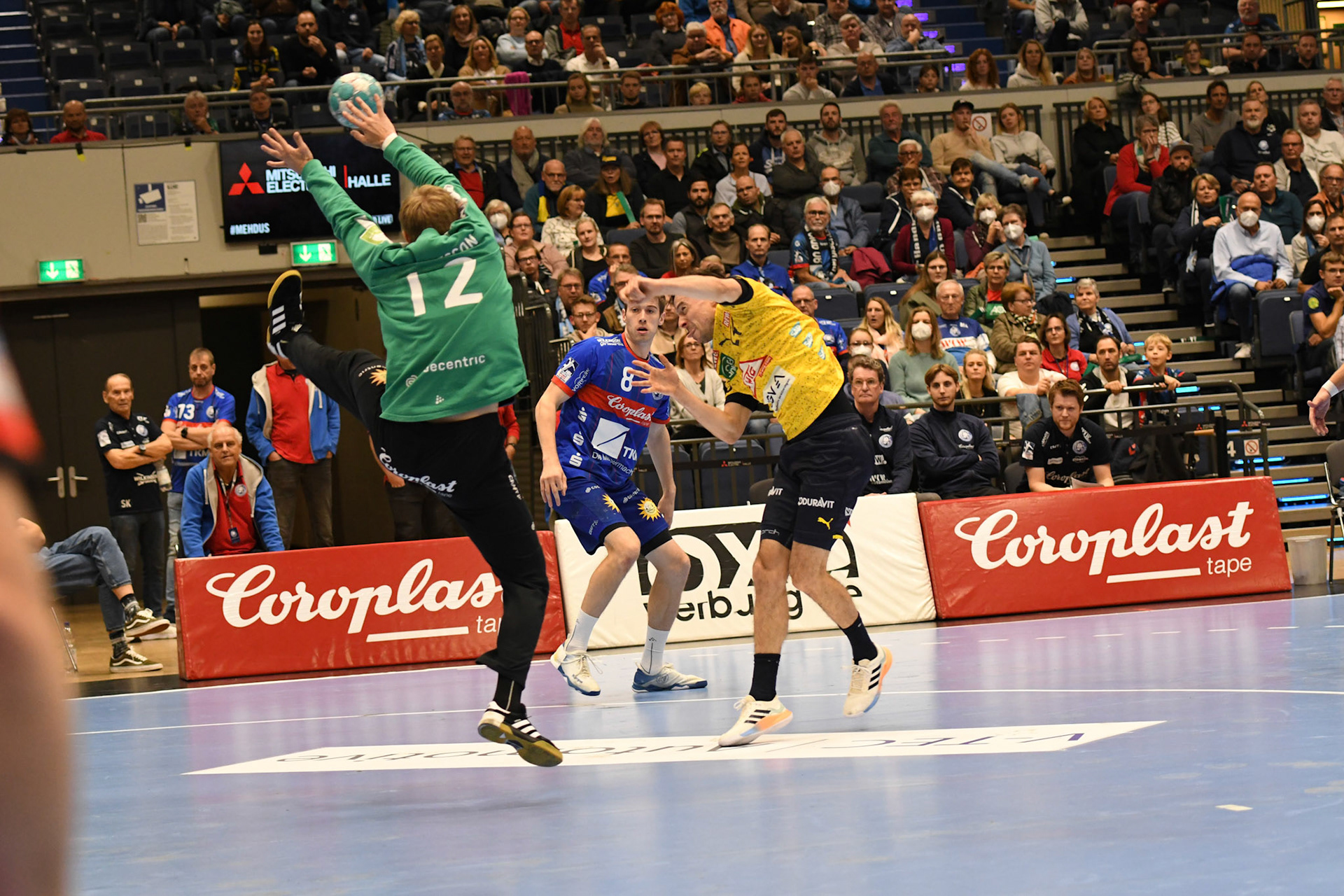 Peter Johannesson #12; Handball Bundesliga; BHC 06 - Rhein Neckar Loewen 29.09.2022