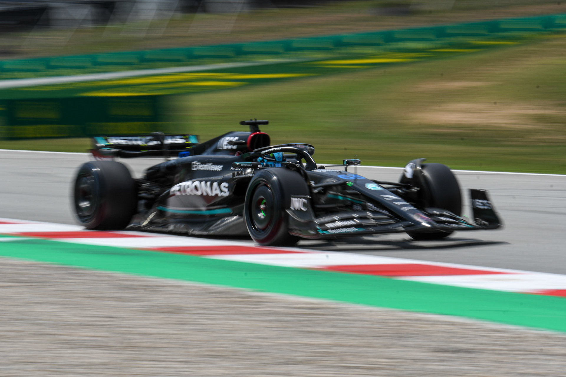 George Russell (GBR) Mercedes AMG F1 Team; Formel 1 GP Barcelona. Freitag 02.06.2023