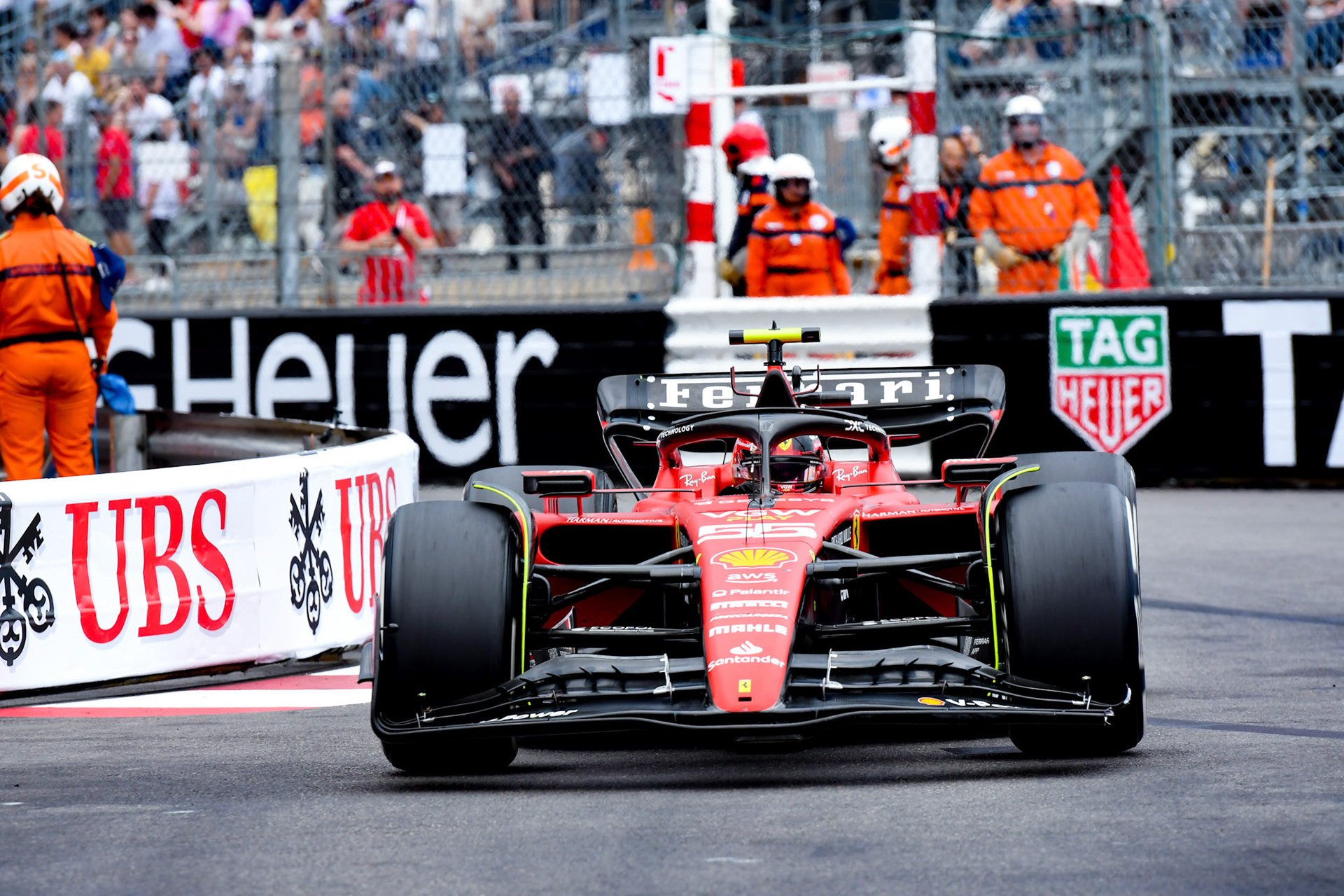 Carlos Sainz (ESP) Scuderia Ferrari; Formel 1 GP Monaco. Sonntag 28.05.2023