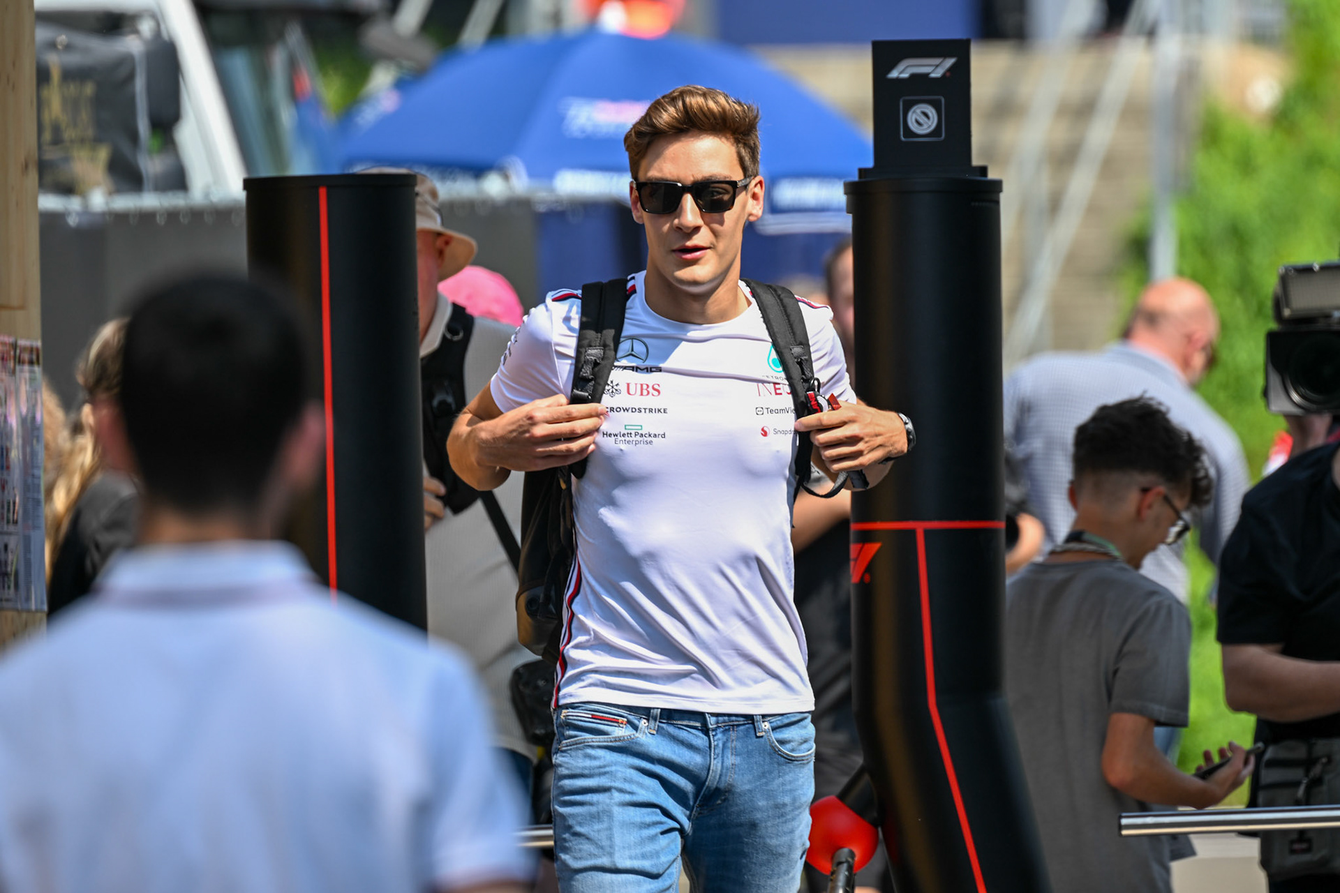 George Russell (GBR) Mercedes AMG F1 Team; Formel 1 GP Austria / Österreich. Freitag, 30.06.2023