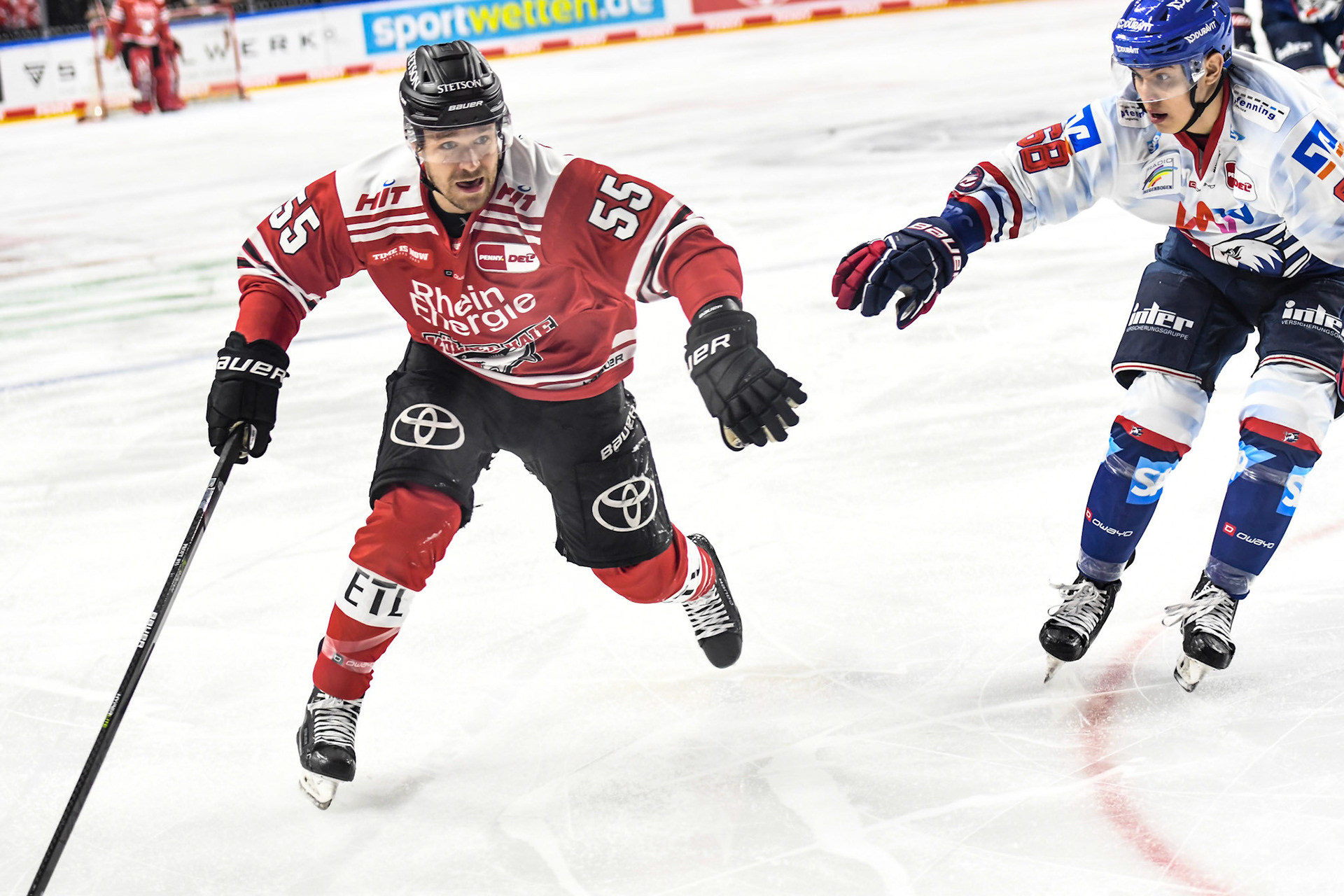 Carter Proft; DEL Kölner Haie - Adler Mannheim, 17.03.2023