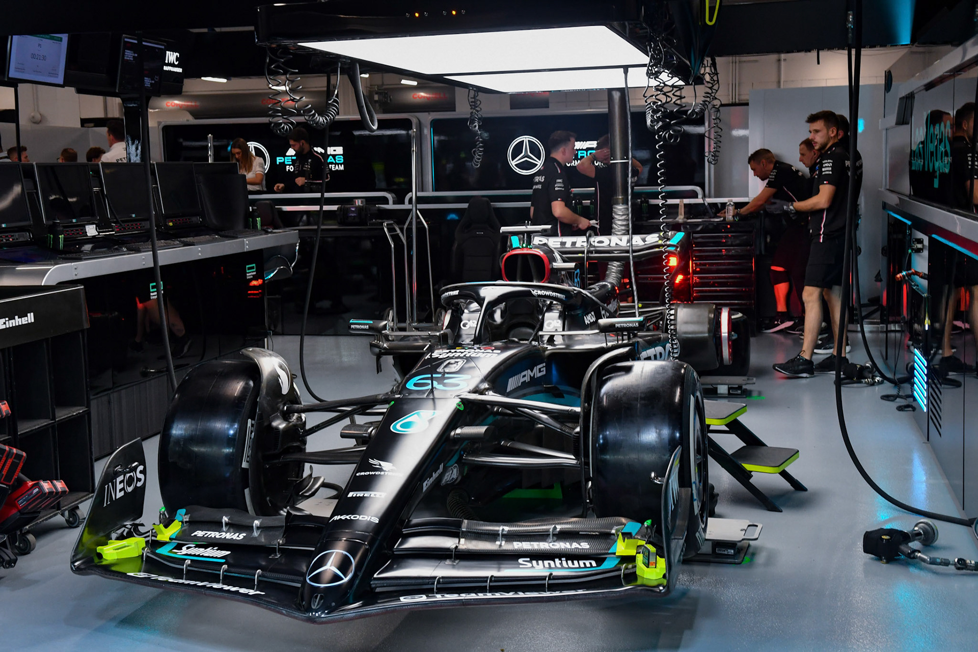Mercedes AMG F1 Team; Formel 1 GP USA Las Vegas. Samstag 18.11.2023