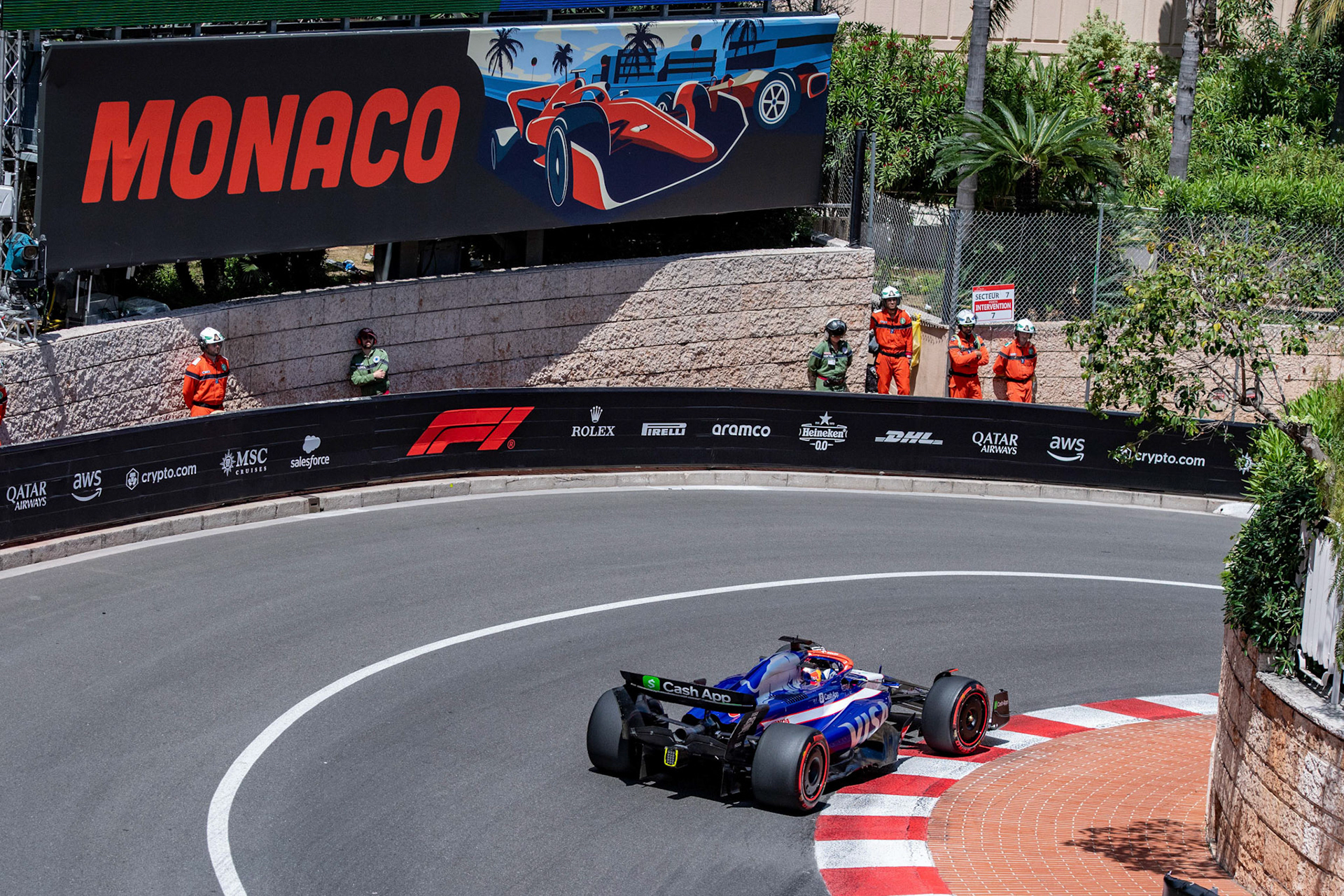 Daniel Ricciardo, #3, Visa Cash App RB Formula One Team; Formel1 GP Monaco Samstag, 25.05.2024