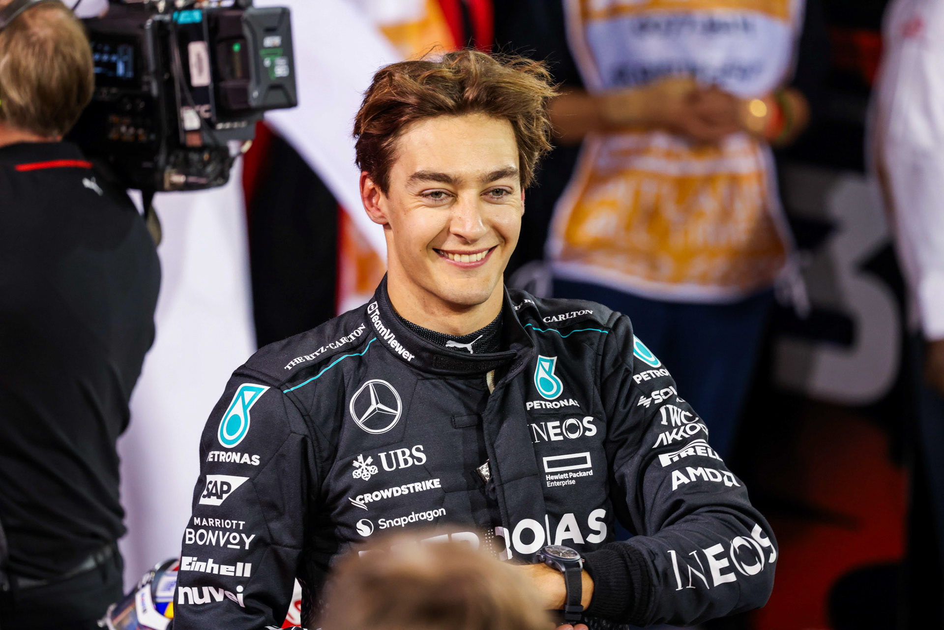 George Russell #63, Mercedes-AMG Petronas F1 Team; Formel 1 GP Bahrain. Freitag 01.03.2024