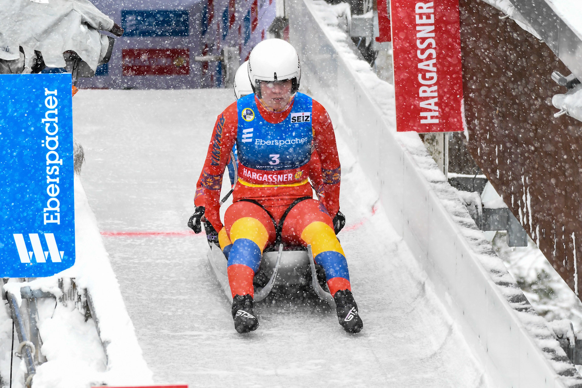 Raluca Stramaturarru, Mihaela Carmen Manolescu, ROU; Eberspächer Luge World Cup; Veltins Eisarena Winterberg 25.02.2023