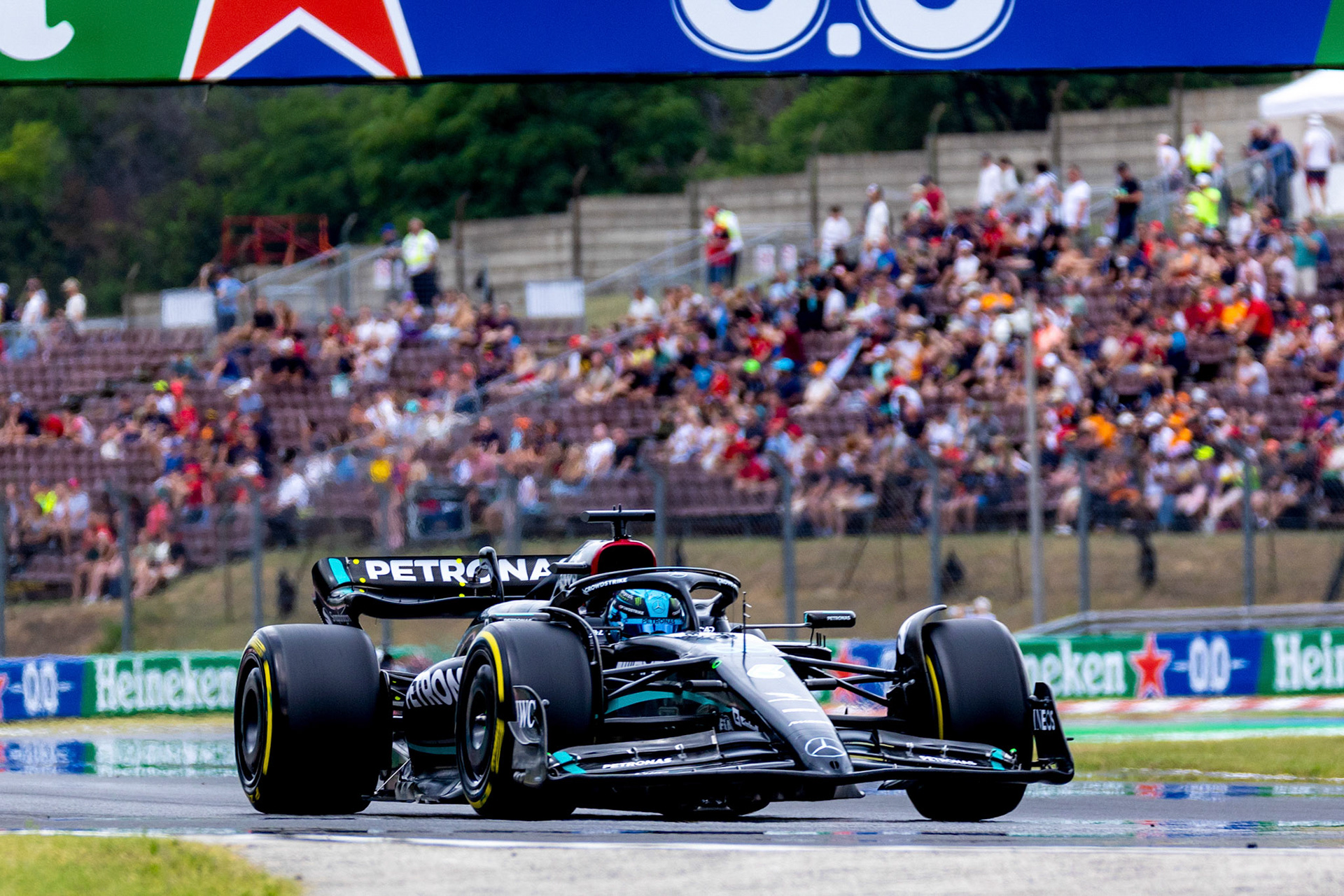 George Russell (GBR) Mercedes AMG F1 Team; Formel 1 GP Budapest / Ungarn. Feitag, 21.07.2023