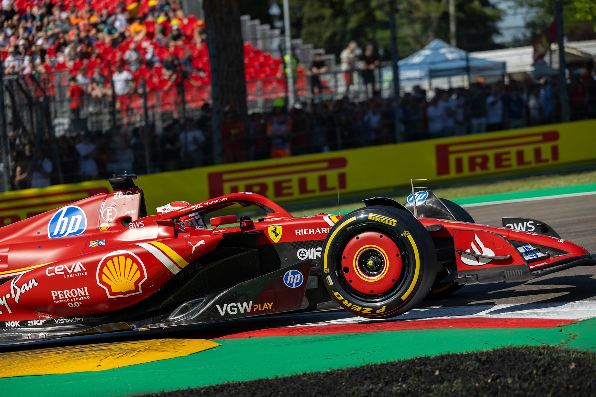 Charles Leclerc #16, Scuderia Ferrari; F1 GP Imola / Italien Samstag, 18.05.2024