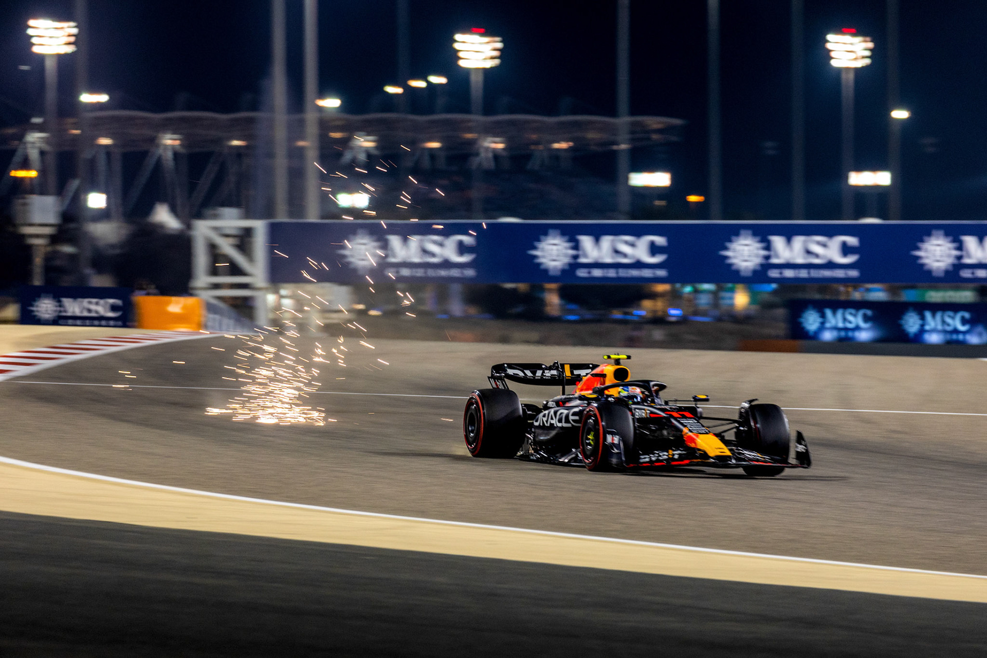 Sergio Perez (MEX) Red Bull Racing; Formel 1 GP Bahrain. Samstag 04.03.2023