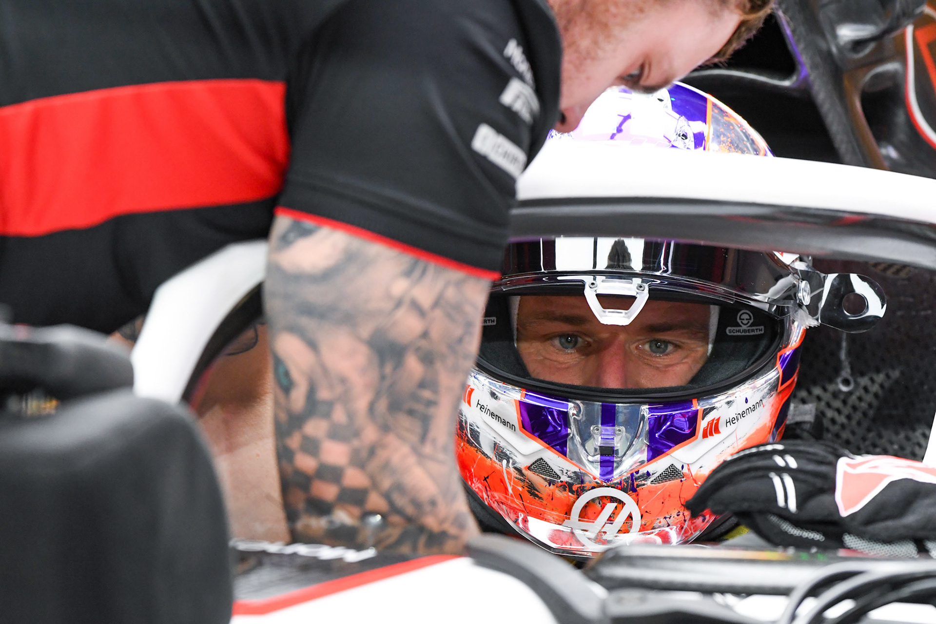 Nico Hülkenberg (GER) Haas F1 Team; Formel 1 GP Abu Dhabi. Freitag 24.11.2023