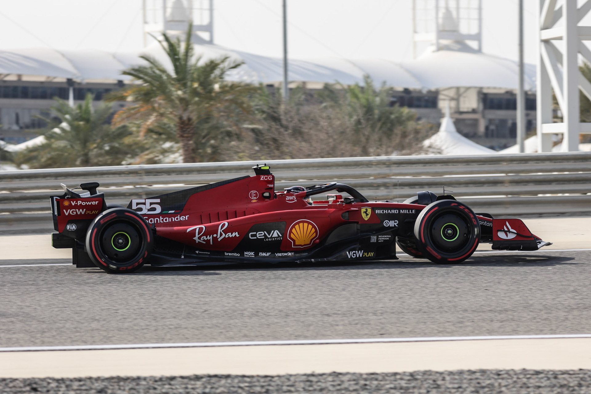 Carlos Sainz (ESP) Scuderia Ferrari; Formel 1 GP Bahrain. Samstag 04.03.2023