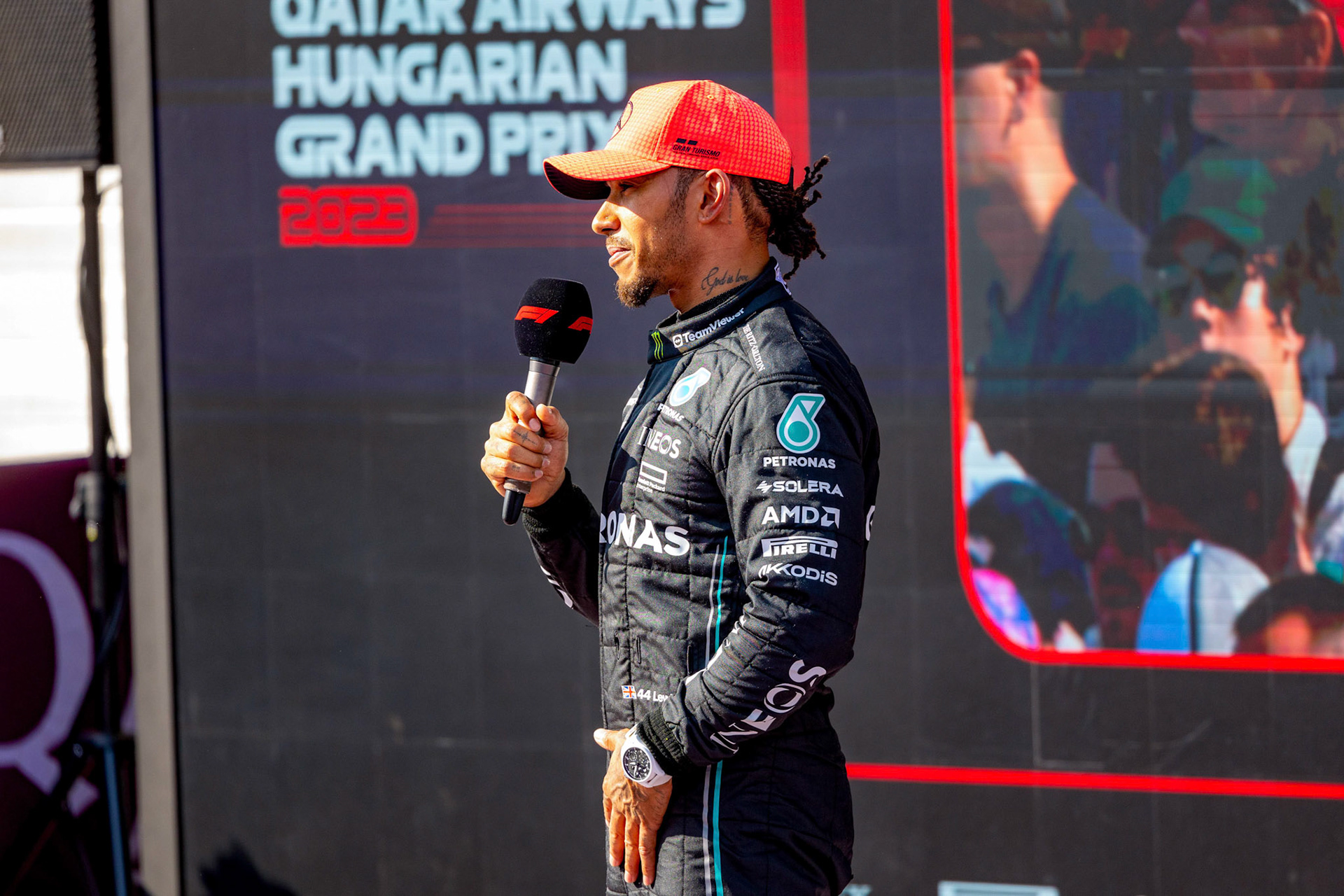 Lewis Hamilton (GBR) Mercedes AMG F1 Team; Formel 1 GP Budapest / Ungarn. Samstag, 22.07.2023