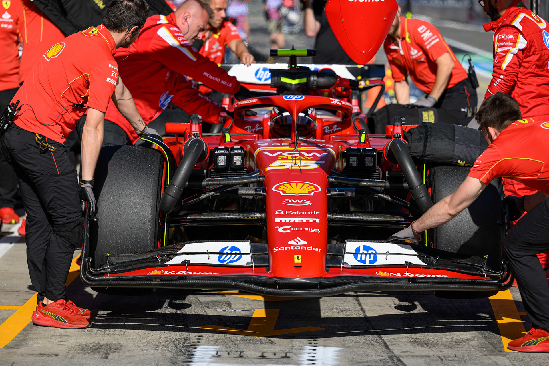 Carlos Sainz #55, Scuderia Ferrari; F1 GP Imola / Italien Freitag, 17.05.2024