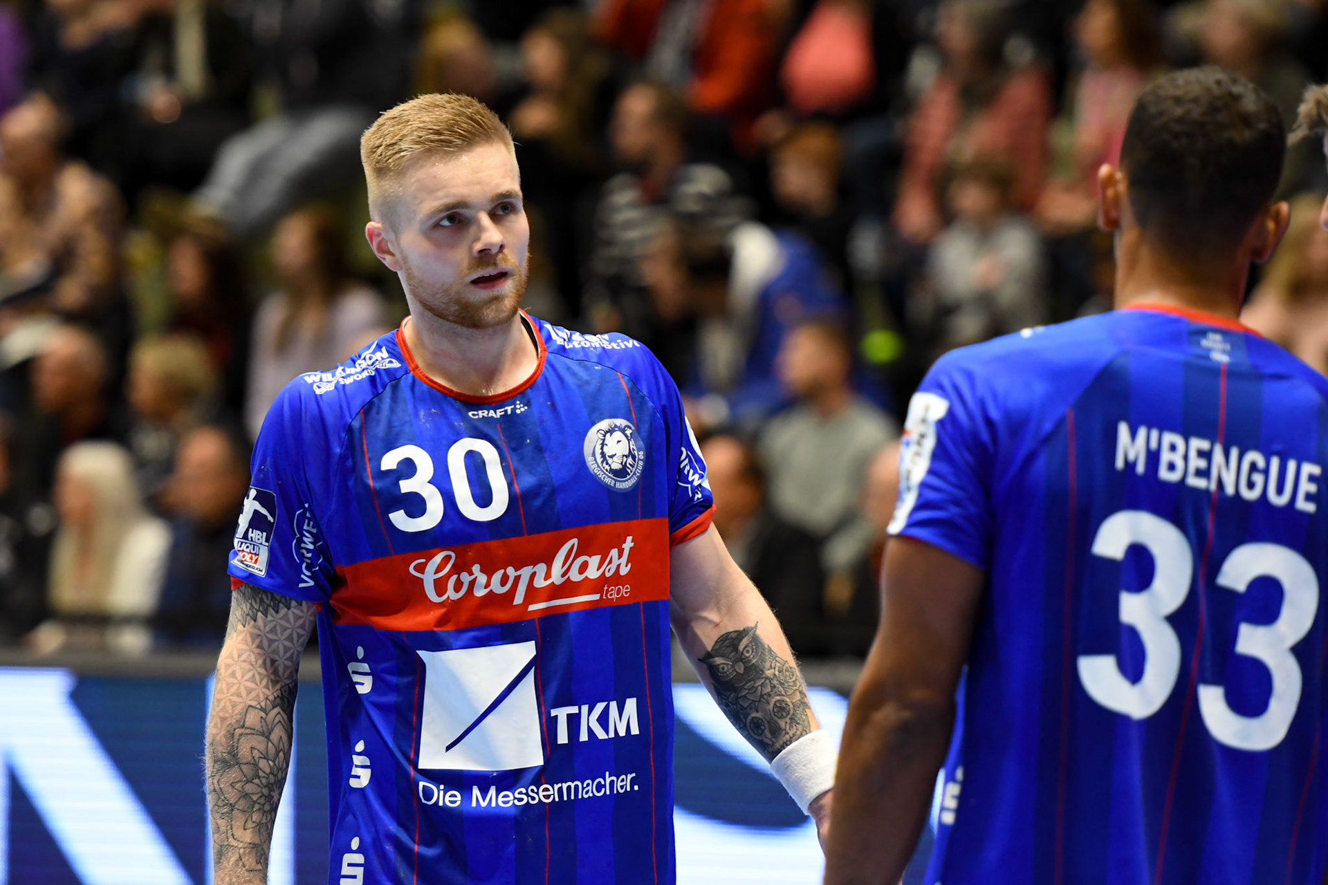 Djibril M´Bengue #33; Handball Bundesliga; BHC 06 - HSG Wetzlar 06.11.2022
