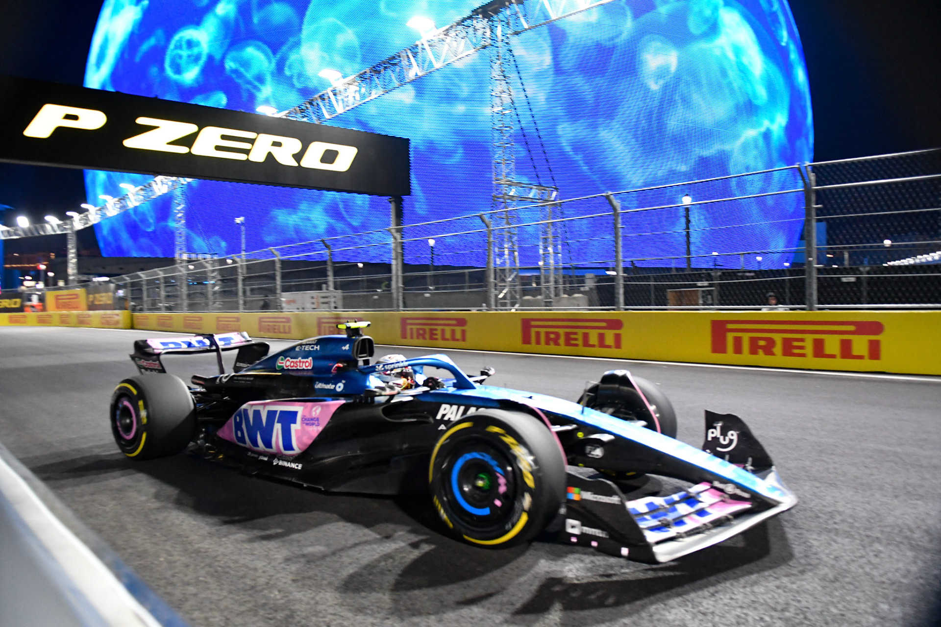 Pierre Gasly (FRA) Alpine F1 Team; Formel 1 GP USA Las Vegas. Samstag 18.11.2023