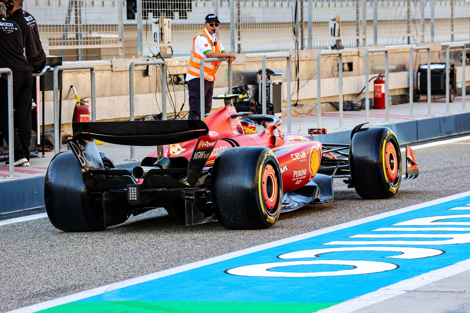 Carlos Sainz #55, Scuderia Ferrari; Formel 1 Pre-Season Tests Bahrain. Mittwoch, 21.02.2024