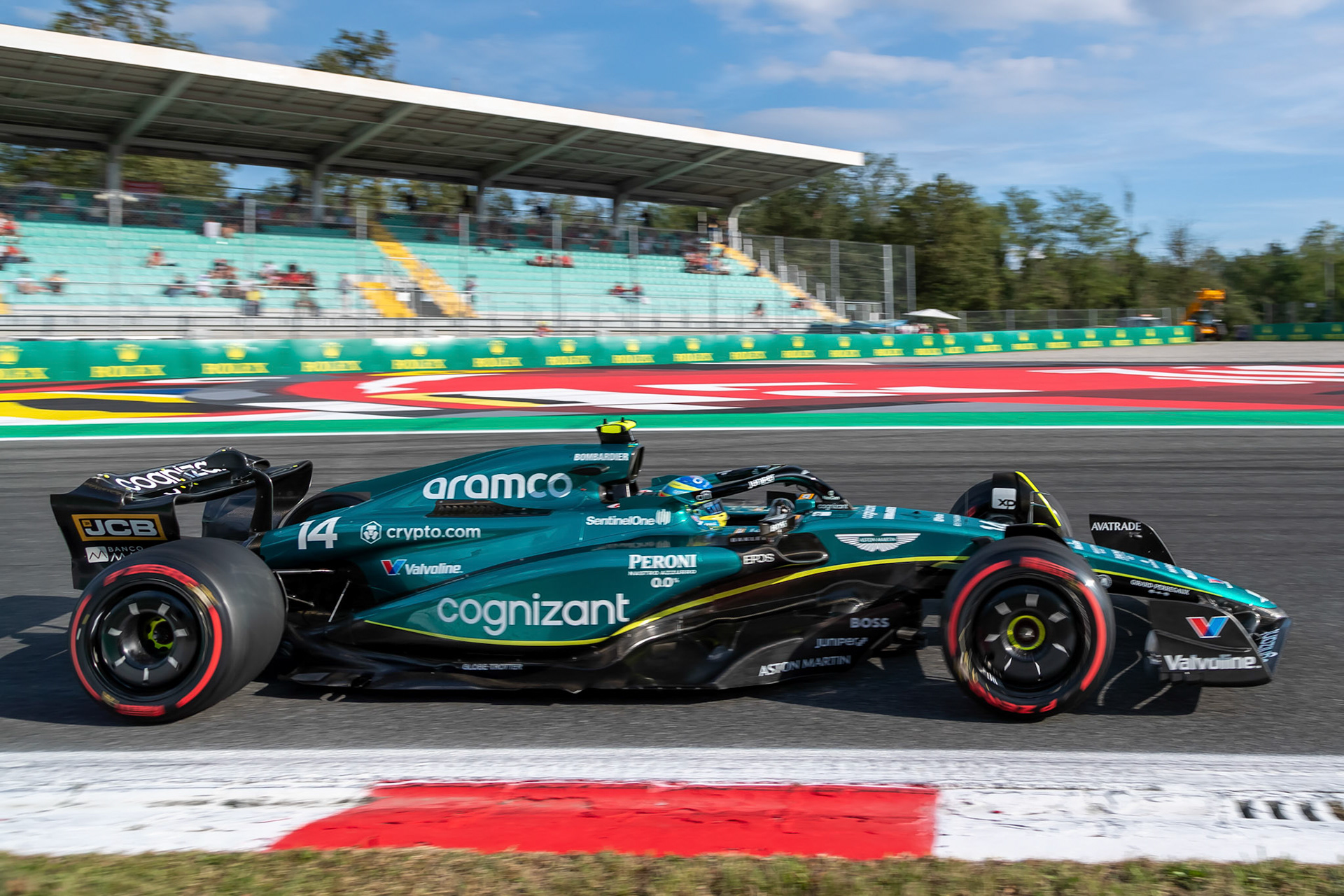 Fernando Alonso (ESP) Aston Martin Formula One Team; Formel 1 GP Italien / Monza. Freitag, 01.09.2023
